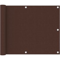 Berkfield Home Balcony Screen Brown 75x600 cm Oxford Fabric