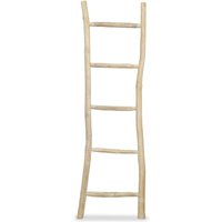 Towel Ladder 5 Rungs Teak 45x150 cm Natural