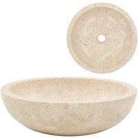 Berkfield Home Sink 40x12 cm Marble Cream