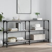Berkfield Home Console Table Grey Sonoma 150x29x75 cm Engineered Wood | Size: 150 x 29 x 75 cm