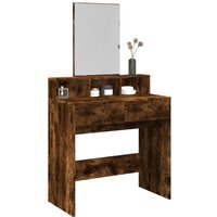 Dressing Table Mirror Smoked Oak 80x41x144.5 cm
