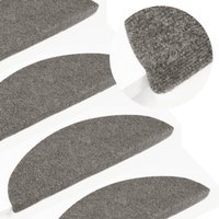 Stair Mats Self adhesive 10 pcs 56x17x3 cm