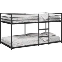 Berkfield Home Bunk Bed without Mattress Black 90x200 cm Steel