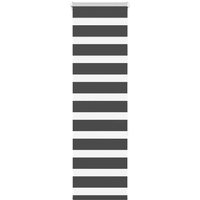 Berkfield Home Zebra Blind Black 50x150 cm Fabric Width 45.9 cm Polyester