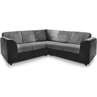 Ferguson 5 Seater Fabric Corner Sofa L Shaped Jumbo Cord Full Back