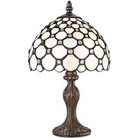 Traditional Tiffany Table Lamp Multiple Circular Beads inches