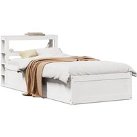 Bed Frame Headboard 90x190 cm Single Solid Wood Pine