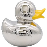 Silver Editions Duck Money Box in Metallic Silver
