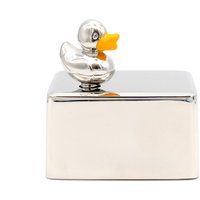 Silver Editions Duck Musical Box in Metallic Silver