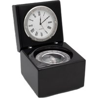 Clock & Compass Desk Set