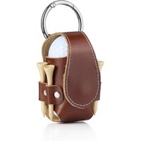 Silver Editions Golf Balls & Tees Caddy in Light Brown