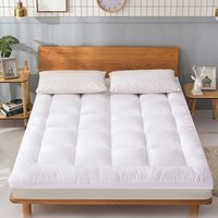 VOGREX 1pc NEW Mattress Topper 10cm Deep Thick white style