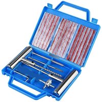 VOGREX 38Pcs Heavy Duty Tire Repair Kit for Car Puncture in Silver