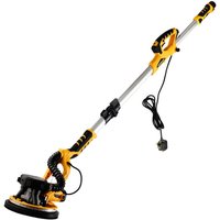 VOGREX 7 Speeds Drywall Sander 850W Electric Wall Sander Vacuum Attachment & LED Light in Yellow