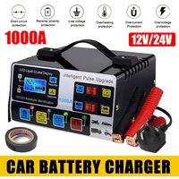 1000A 12 24V Auto Battery Charger w Smart Pulse Trickle