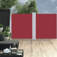 Berkfield Home Retractable Side Awning Red 160x600 cm