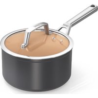Saucepan Non Stick Extended Life Ceramic 20cm Glass Lid CW90220UK