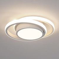 COMELY LED Ceiling Light, 32W Modern Round Ceiling Lights, 4500K, White