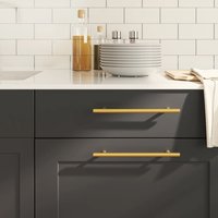 Berkfield Home Cabinet Handles 5 pcs Gold 192 mm Stainless Steel
