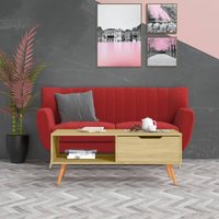 Berkfield Home Coffee Table Sonoma Oak 100x49.5x43 cm Engineered Wood in Brown