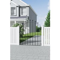 Modern Metal Irregular Swing Gate Fence Gate 86cm W x 103cm H cm W x 103 cm H