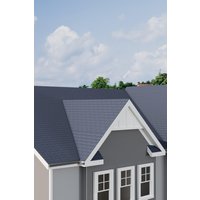 Garden Sanctuary 18Pcs Ocean Blue 3-Tab Rectangular Self-Adhesive Asphalt Roof Shingles, 2.61sqm
