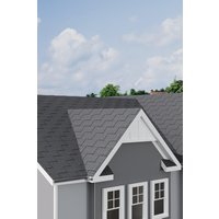 Garden Sanctuary 14Pcs Black Laminated Rectangular Self-Adhesive Asphalt Shingle Roofing, 2.03sqm
