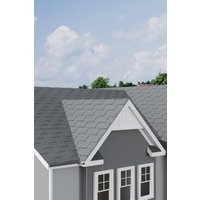 Garden Sanctuary 14Pcs Grey Laminated Rectangular Self-Adhesive Asphalt Shingle Roofing, 2.03sqm