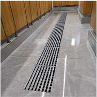 Living and Home 100cm W x 80cm D Heavy Duty Outdoor Drain Cover Grate Galvanized Steel in Silver | Size: 100 cm W x 80 cm D