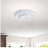 Living and Home 20" Ornate Polyurethane Ceiling Medallion in White