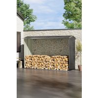 Steel Outdoor Log Storage Shed