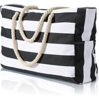 Large Waterproof Beach Tote Bags Zip & Rope Handle