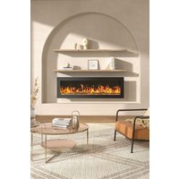 Living and Home 40inch Electric Fireplace with Remote 12 Flame Colors in Black