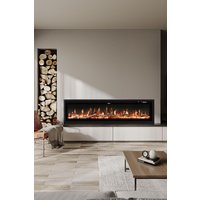 Living and Home 60 Inch Electrical Fireplace with Remote,Ultra Quiet in Black