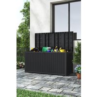 Garden Sanctuary Black Waterproof Outdoor Garden Storage Box