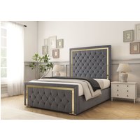 Sofia Bed Frame Charcoal Single