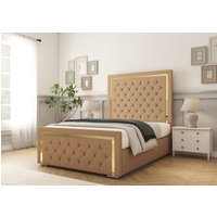 Sofia Gold Bed Frame Double