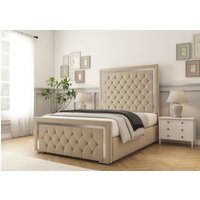 Sofia Chrome Bed Frame Light Double