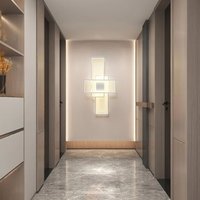 3 Light 90cm Aluminum LED Dimmable Flush Mounted Sconce