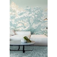 Etched Trees Wall Mural W350 cm x H280 cm