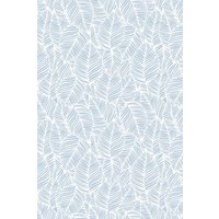 Zebra Leaf Wedgewood 10m Wallpaper