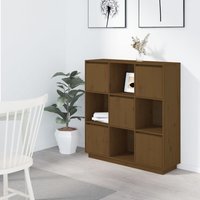 Berkfield Home Highboard Honey Brown 110.5x35x117 cm Solid Wood Pine