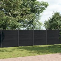 Berkfield Home Fence Panel Grey 699x186 cm WPC