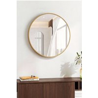 70cm Round Bathroom Mirror Anti Fog & Explosion Proof Aluminium Frame