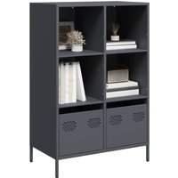 Berkfield Home Highboard Anthracite 68x39x103.5 cm Steel in Black