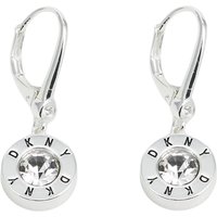 DKNY Women's Logo Crystal Drop Earrings - Gold & Crystal