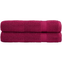 Premium Towels SOLUND 2pcs Bordeaux 100x200cm 600gsm