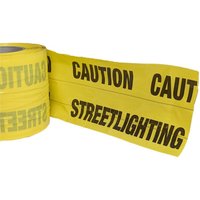 Detectable Underground Tape Street Lighting 150mm 9M