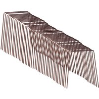 Pegdev 6" Copper-Coated Staples Secure Membrane Fleece Netting - Pack of 50 in Copper