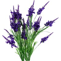 Pegdev Pack of 6 Purple Larkspur Stems 80cm Silk Flowers